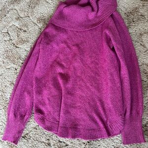 Tahari Fuchsia Turtleneck Sweater